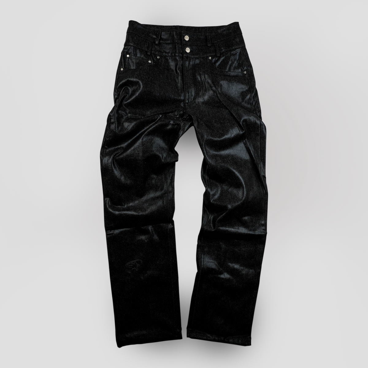WAX DENIM PANTS